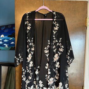 Torrid Midi Chiffon Kimono Jacket